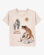 Toddler Desert Lizard Graphic Tee - Ivory